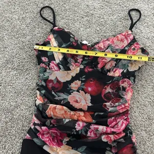 Express Floral Ruched Bodysuit thumbnail 2