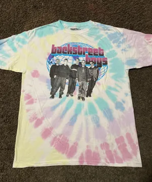 Backstreet Boys Tie Dye Tee Size Large thumbnail 1