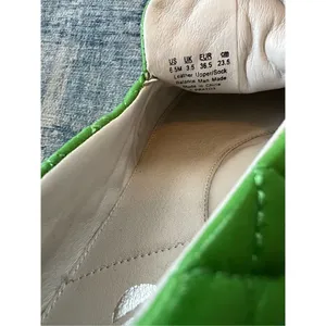 Franco Sarto Green Quilted Leather Platform Sneaker Size 6.5 thumbnail 7