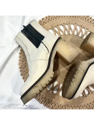 Free People James Chelsea Boot in White With Thick Lug Sole Size EU 38 thumbnail 3