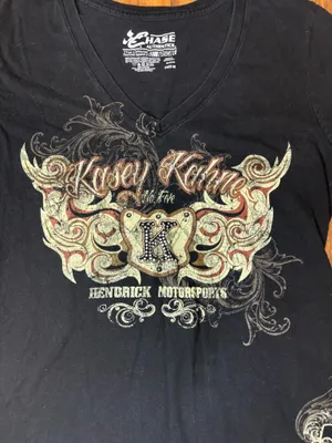 Nascar Kasey Kahn vneck tshirt thumbnail 2