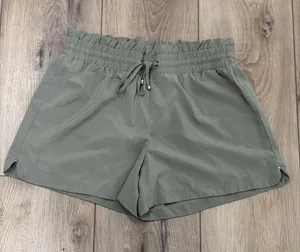 Soho Olive Drawstring Athletic Shorts thumbnail 1