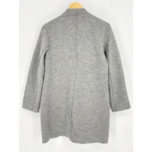 Aritzia Babaton Bonamici 100% Wool Gray Zip Coat Jacket‎ Size Small Minimalist thumbnail 5