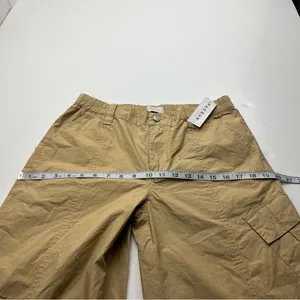 Pacsun‎ Low Rise Puddle Khaki Tan Womens Size Medium Pant Cargo Relaxed NEW thumbnail 11
