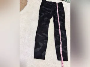 all in motion medium High-Rise Black Camouflage Active Leggings thumbnail 3