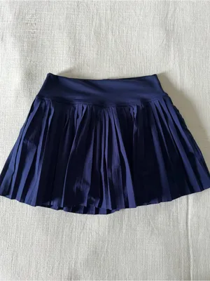 Navy Pleated Tennis Skort thumbnail 4