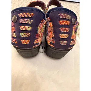 Boho Multicolor Woven Mary Jane Platform Wedge Shoes EU 39 Colorful Eclectic thumbnail 8