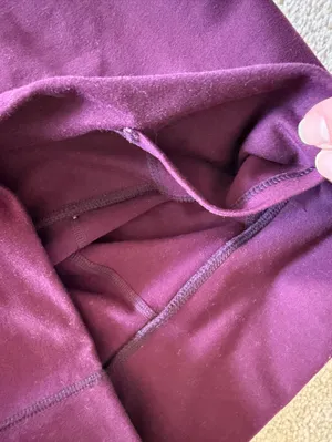 Fabletics Burgundy High Rise Full Length Leggings Zip Pocket Women’s XS thumbnail 4