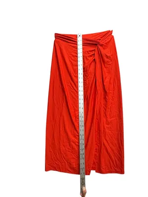 CALIA Twisted Knot Sarong Skirt Small Fresh Red Swim Cover Up NWT thumbnail 10