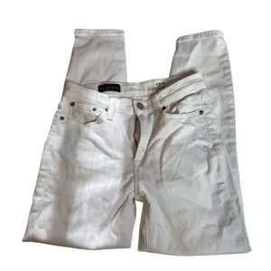 J.Crew Lookout High Rise Crop Jeans Womens 27 White Slim Denim AA thumbnail 4