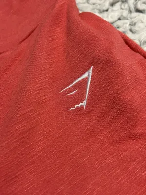 Gymshark Lounge Joggers Coral/Reddish Color With Drawstrings thumbnail 4