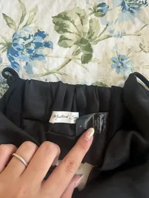 Island Gypsy Black Satin Crop Top thumbnail 4
