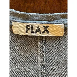 Flax Gray Jersey Knit V Neck Sleeveless Mini Tunic Dress‎ Size M thumbnail 6