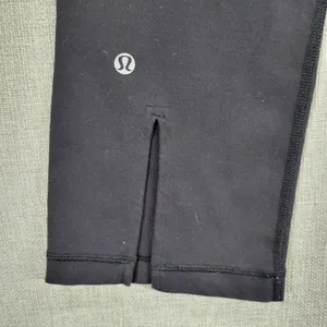 Lululemon Womens Gather Crow Yoga Leggings 4 Black Crop Split Wide Leg Capri thumbnail 10