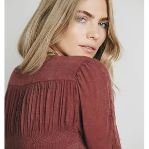 Free People 'Blue Bird' Smocked Tunic thumbnail 3