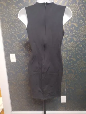 Lulu's Black Sleeveless V-Neck Mini Dress thumbnail 2