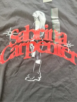 Sabrina Carpenter Crewneck T-Shirt Tee 100% cotton Tour Music Fans Gift Medium thumbnail 5
