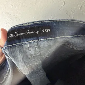 Stella in‎ Dreams Jeans Womens 9 29 Mid Rise Bootcut Sequin Pocket Denim SR116 thumbnail 11