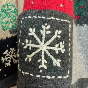Vintage Northern Reflections Winter Christmas Sweater Women’s Medium 15%‎ Wool thumbnail 11