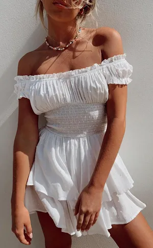 Princess Polly Love Galore Romper White thumbnail 1