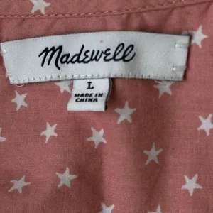 Madewell Wrap Top‎ in Scattered Star Peach Boho Women size Large thumbnail 8
