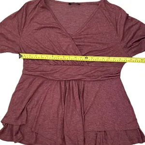Bloomchic Dusty Rose Pink Baby Doll Shirt Size 14/16 NWOT thumbnail 3