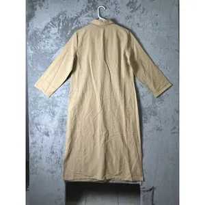 Tommy Bahama Silk Linen Button Front Maxi Shirt Dress Beige Size Large Resort thumbnail 3