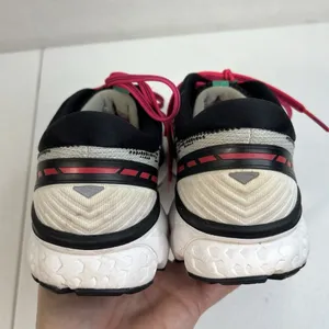 Brooks Ghost 11 Womens‎ 10 Sneakers White Black Pink Running 1202771B192 Shoes thumbnail 11