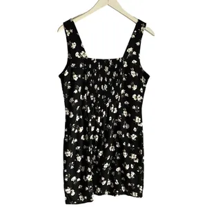 Old Navy Black Moody Floral Mini Dress Sleeveless Tank Sundress‎ size Large NWT thumbnail 3