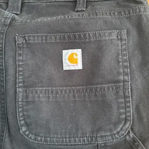 Carhartt womens Black slim fit jeans pants utility pants size 4 regular fit thumbnail 6