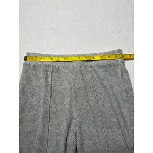 Aerie Ribbed Flare Pants Gray Women’s Small Regular thumbnail 2