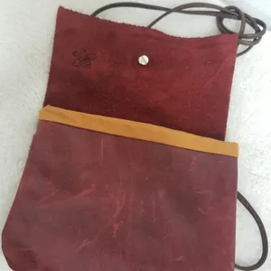 Genuine Leather mini crossbody Brown thumbnail 6