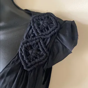 Max Studio Black Wrap Tie Front Blouse size xs thumbnail 3