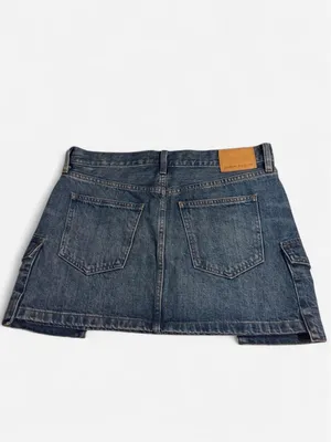 Aritzia blue denim mini skirt #aritzia #denim thumbnail 2