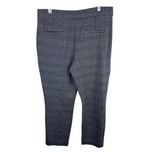 Banana Republic Black White Houndstooth Cropped High Rise Dress Pants Trousers 8 thumbnail 2