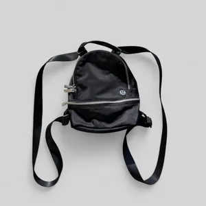 Lululemon Bag City Adventurer Backpack Micro Black+Silver Mini Bag Purse Soldout thumbnail 2