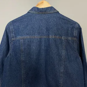 Embroidered Jean Jacket Autumn Colors Dark Wash Denim Women Size‎ Small Fall thumbnail 5