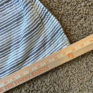 Stark‎ X Wide Legged Side Slit White & Blue Striped Pants Women's XS USA Cotton thumbnail 4