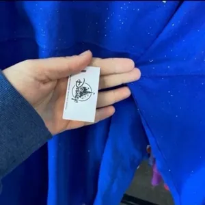 Disney parks make a wish Royal blue silver glitter spirit jersey nwt M thumbnail 5