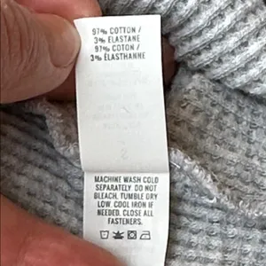 OFFLINE by Aerie Gray Waffle Knit Henley Long Sleeve Shirt S thumbnail 14