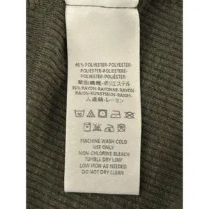 Free People Made in the USA Olive Green Ribbed Slub Knit Swing Tank Top Size M thumbnail 7