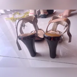 Stylish Brown High Heel Sandals pair of brown Michael Kors platform sandals. 5.5 thumbnail 5