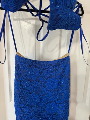 Prom Dress Blue Size 0 thumbnail 3