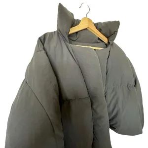 MY MUM MADE IT Bubble Open Puffer cropped gray Jacket Size S-M thumbnail 12