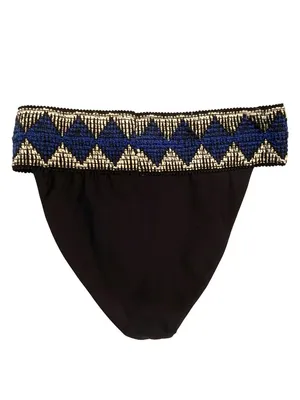 Elysiian One-Shoulder Milos Bikini Black Geometric S/XS Resort Beach Cruise thumbnail 8