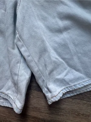 Vintage 90s LEI Light Blue Denim Short Overalls M thumbnail 7