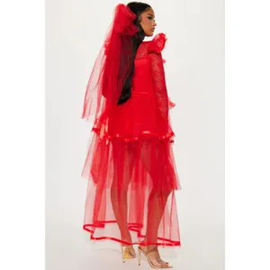 NEW Party King Twisted Bride to Be Beetlejuice Lydia Costume Size XS thumbnail 3