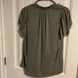 Daytrip Green Smocked Tie Front Blouse thumbnail 6