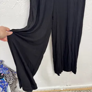 Free People Beach Black Wide Leg Jumpsuit Womens XS Casual Summer Lagenlook thumbnail 6