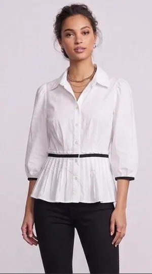 J Lo White Blouse thumbnail 1